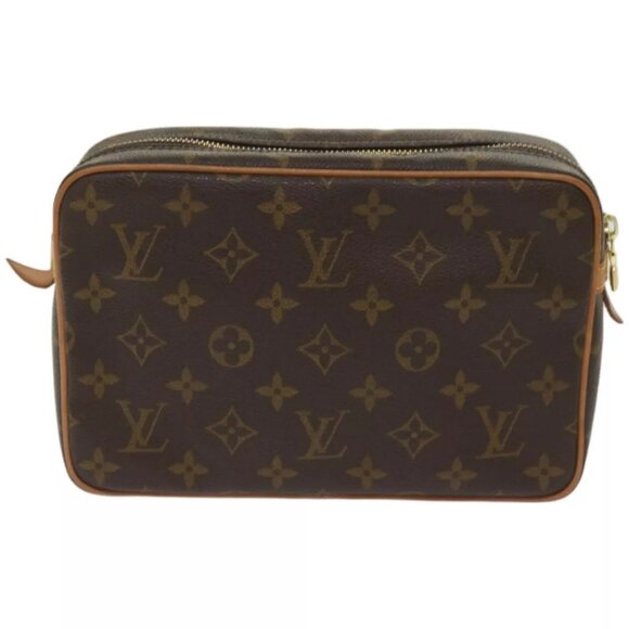 LOUIS VUITTON Monogram Compiegne 23 Clutch Bag M51847 LV Auth - Picture 2 of 16